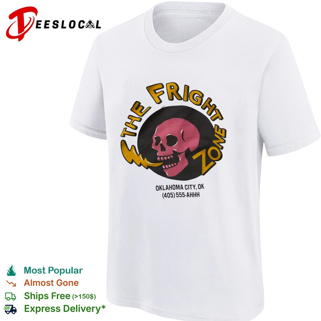 The Fright Zone Oklahoma City skull cartoon shirt