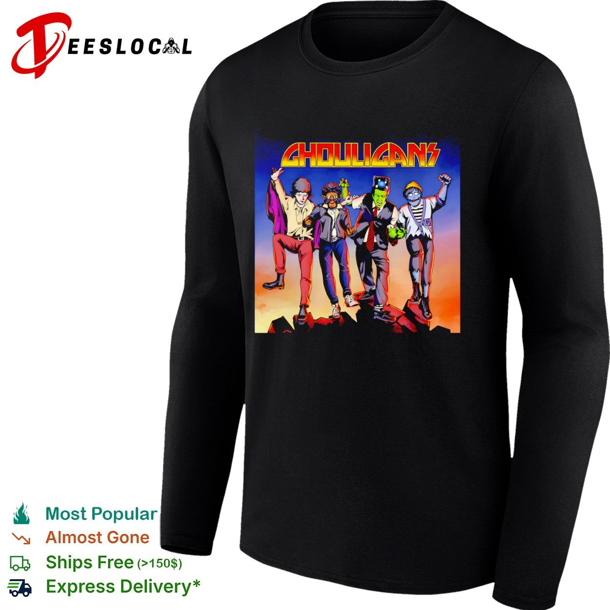 The Ghouligans monsters rock band apocalypse music shirt