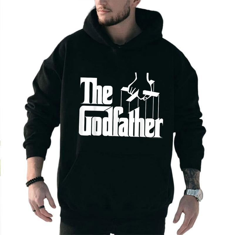 The Godfather Graphic Hoodie Fleece Fabric Casual Hooded Sweatshirt Trendy Tops Perfect Gift Shirt | PrintMintTees.com