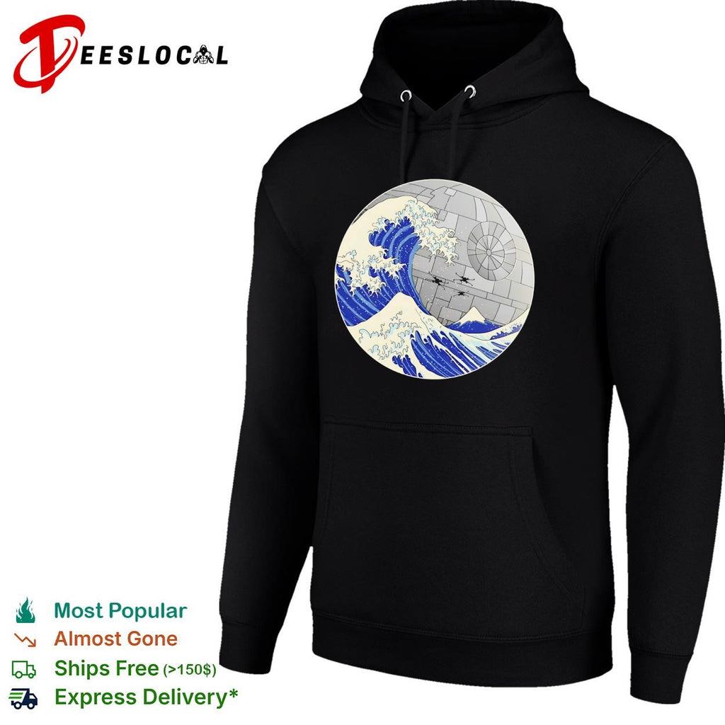 The Great Wave off Kanagawa and the Death Star shirt