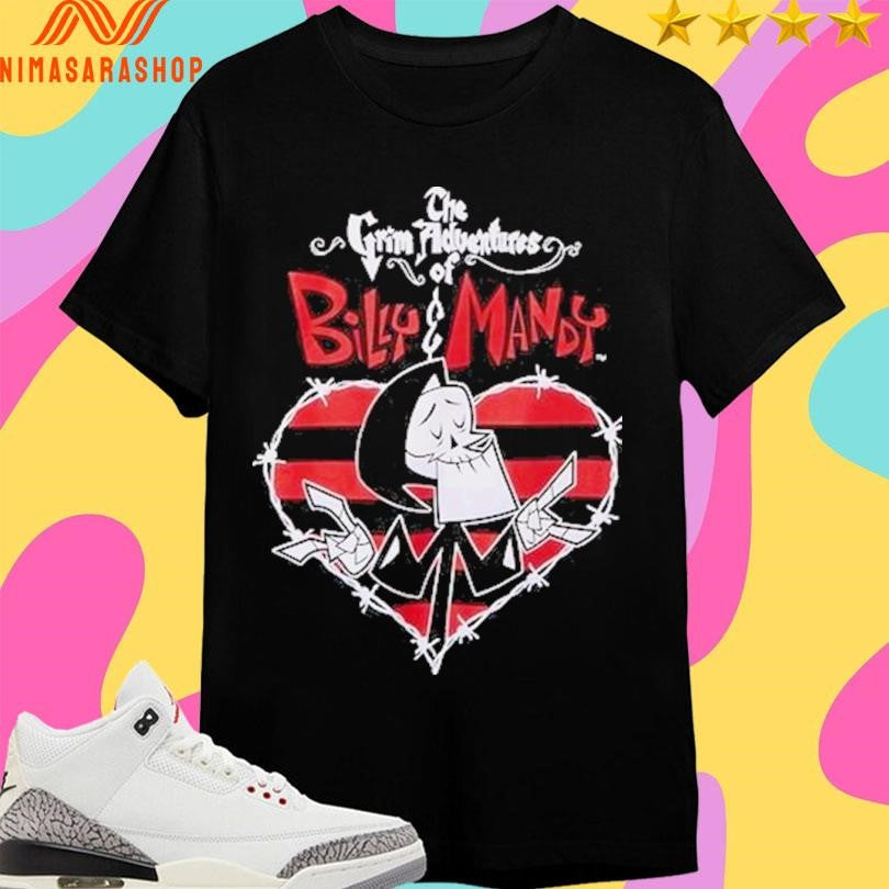 The Grim Adventures Of Billy And Mandy Grim Heart Shirts