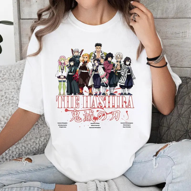 Hashira DM Characters Shirt Comfort Cotton Shirt Hoodie Sweatshirt