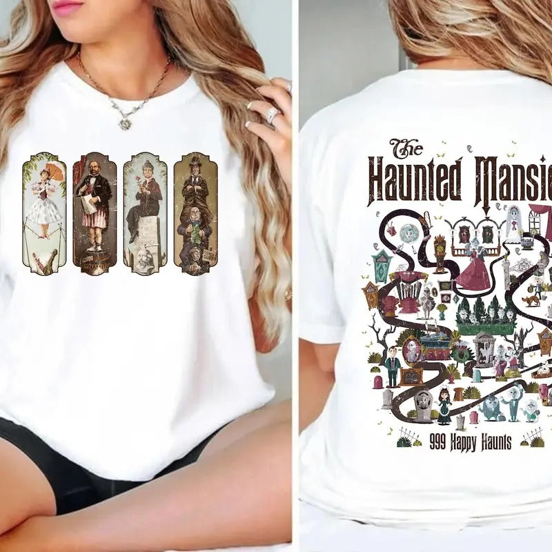 The Haunted Mansion Map Shirt,Halloween Shirt Hoodie Sweatshirt | PrintMintTees.com