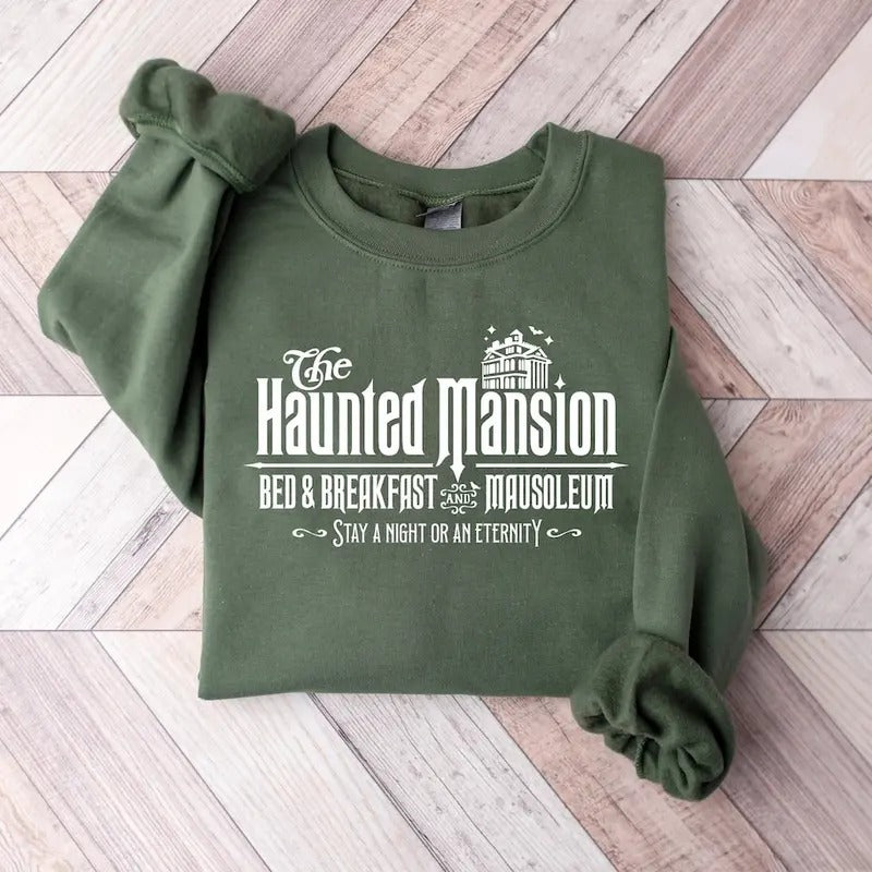 The Haunted Mansion Shirt, Halloween Party Sweatshirt, Spooky Season Sweatshirt Hoodie | PrintMintTees.com