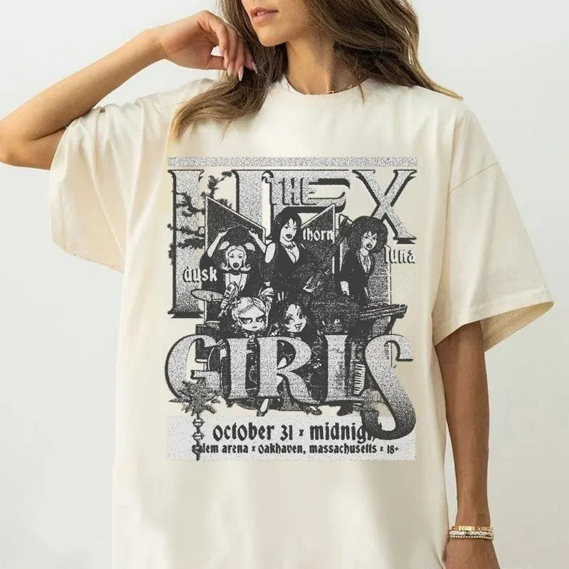 Hex Tour Shirt Hex Concert Shirt Retro Halloween Hex Rock Band Concert Rocker Mama Short Sleeve Shirt T-Shirts, Hoodie, Sweatshirt