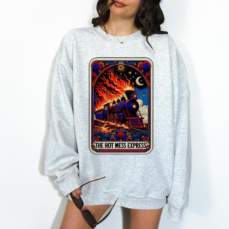 The Hot Mess Express- Unisex Crewneck Sweatshirt