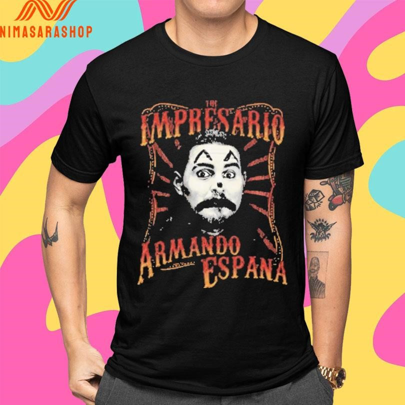 The Impresario Armando Espana Clown Face Shirts