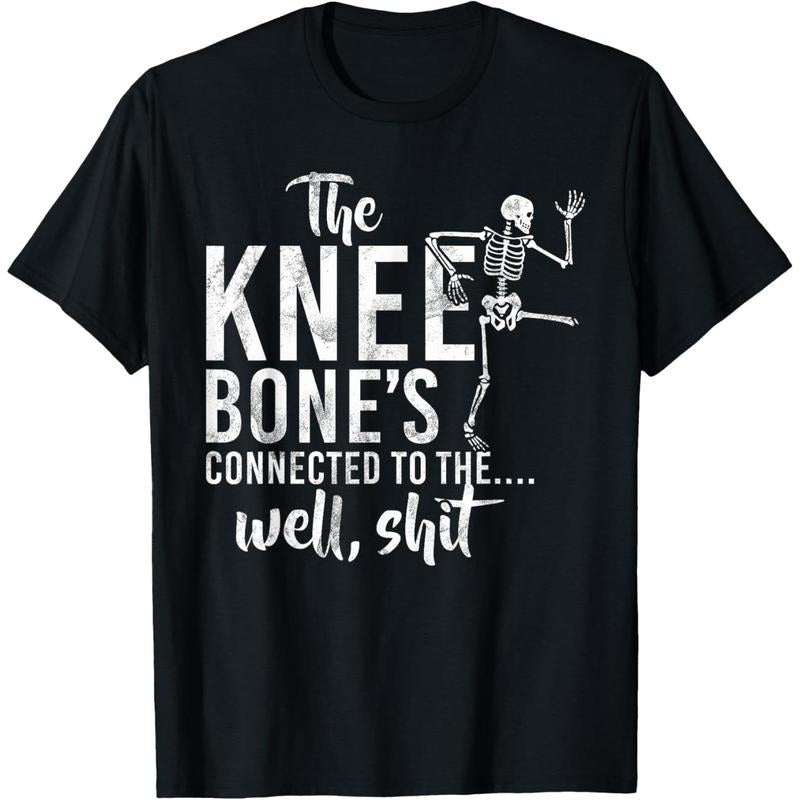 The Knee Bone's Connected To The Well, Shit Amputee Gifts T-Shirt made in usa Hoodie Sweatshirt | PrintMintTees.com