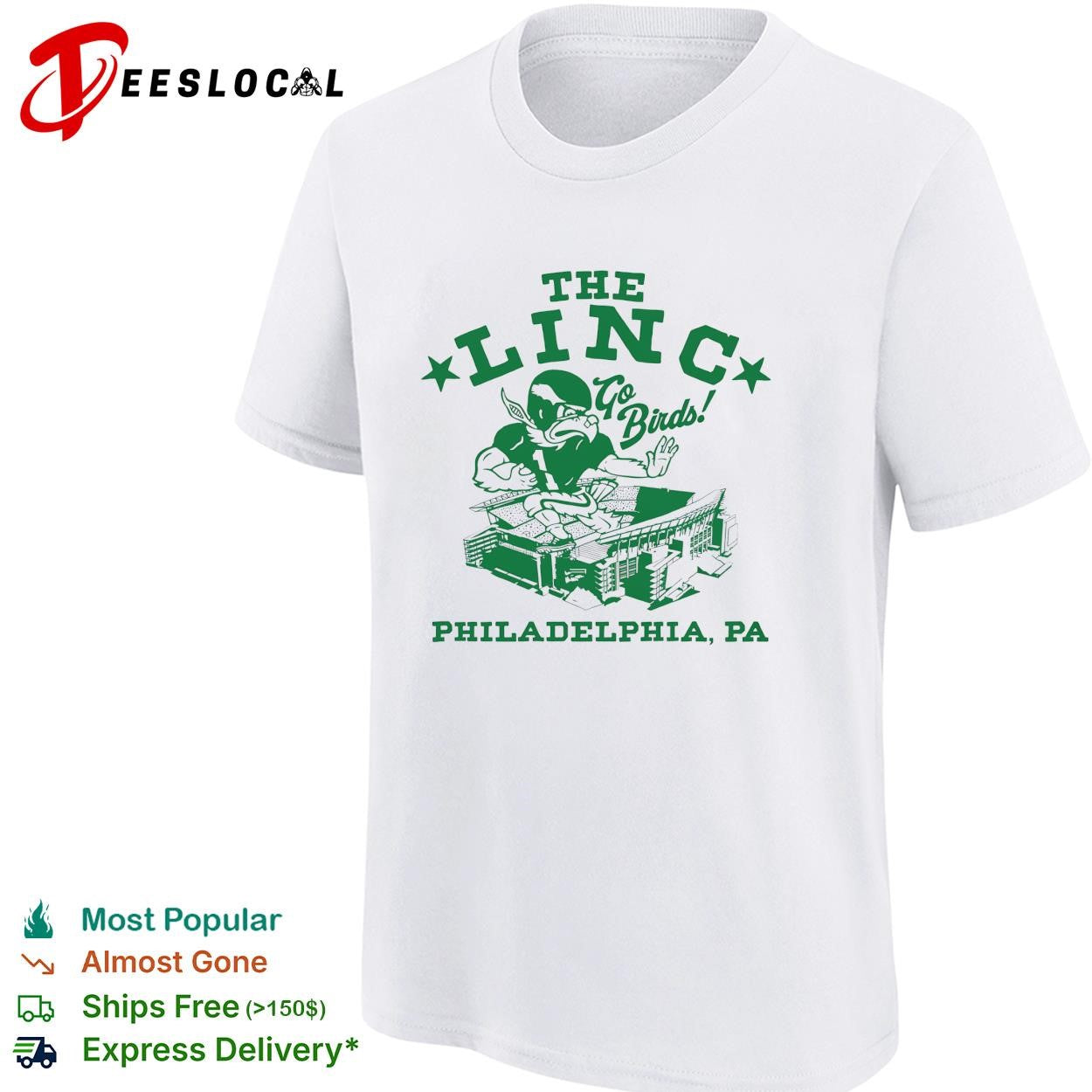 The Linc go birds Philadelphia PA football stadium shirt