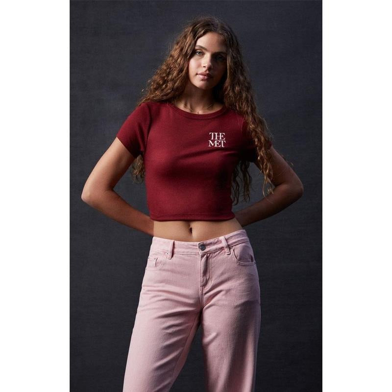 The Met Women's x PacSun Logo Baby T-Shirt Hoodie, Sweatshirt | PrintMintTees.com