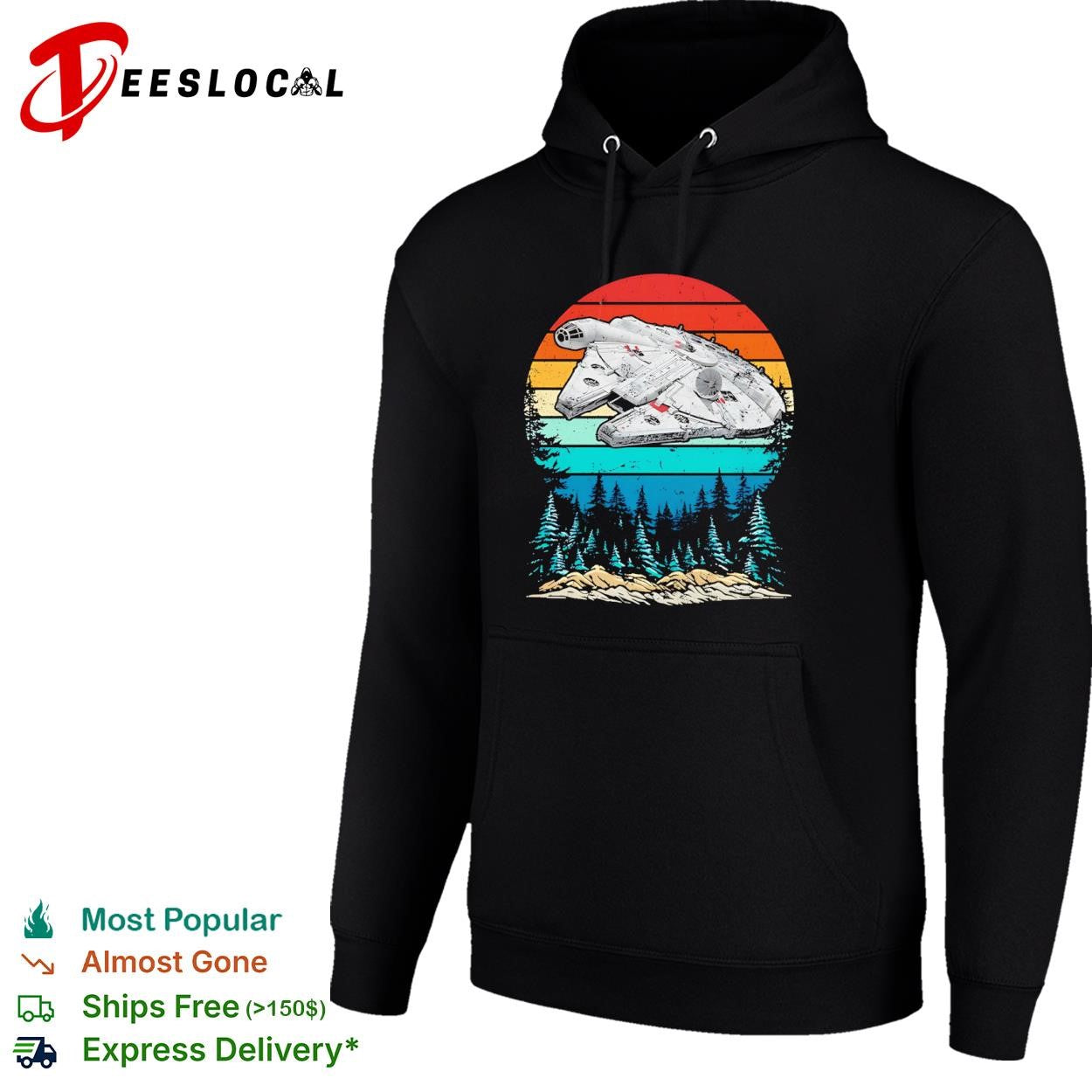 The Millennium Falcon on Endor shirt