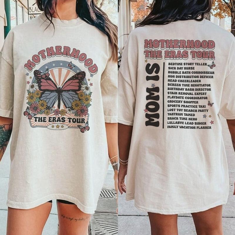 The Motherhood The Eras Tour Vintage, Mother's Day Shirt Hoodie Sweatshirt | PrintMintTees.com