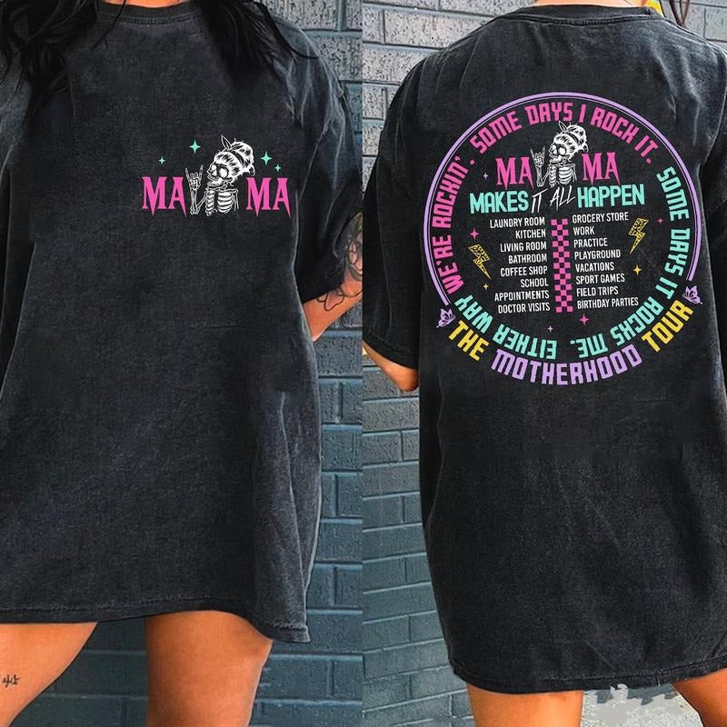 The Motherhood Tour shirt, Some Days I Rock It shirt, Mother's Day shirt Hoodie Sweatshirt | PrintMintTees.com