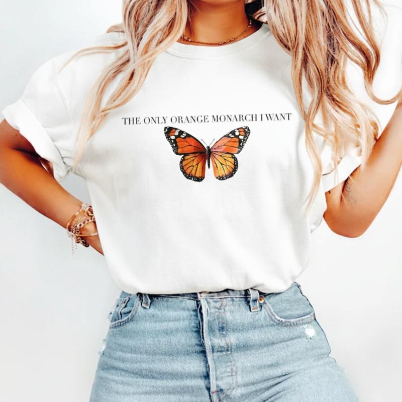 The Only Monarch I Want T-Shirt, Pro Democracy Political T-Shirt, Anti Authoritarianism T-Shirt, Trump Gift Top Hoodie...