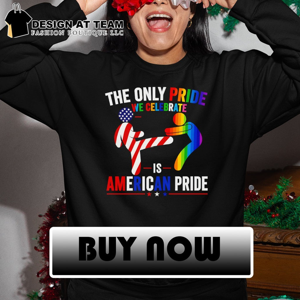 The Only Pride We Celebrate Is American Pride LGBT shirt