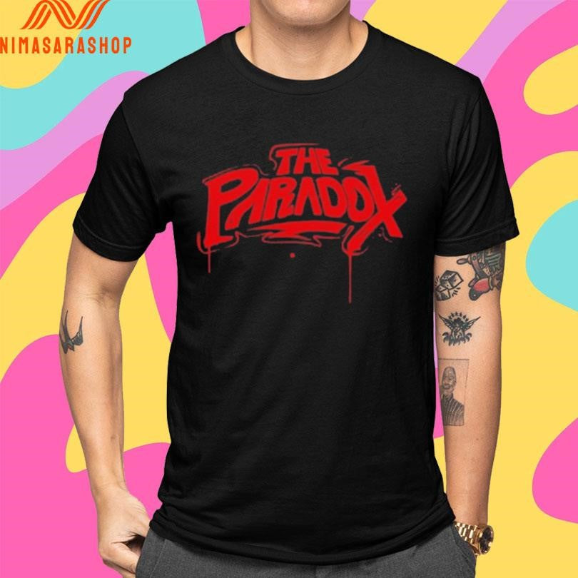 The Paradox Black Spray Paint Shirts