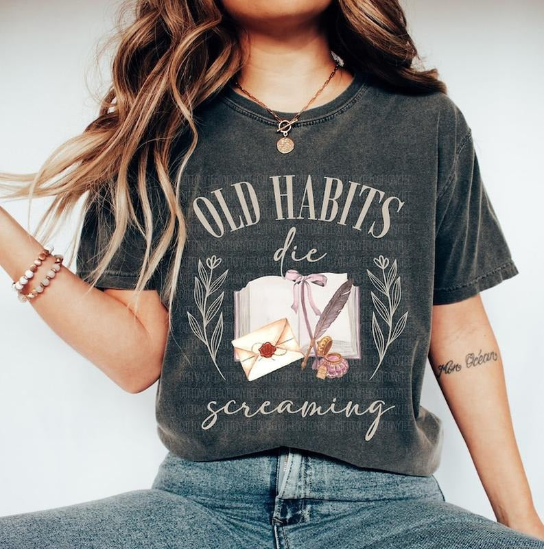 Pets Departmennt Shirt Old Habits Die New Album TVersion T.S Era Tour Fan T-Shirts, Hoodie, Sweatshirt