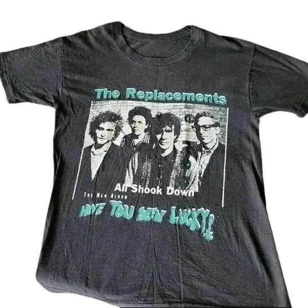 The Replacements Band Basic Black 1991 Tour Cotton T-Shirt Hoodie Sweatshirt | PrintMintTees.com