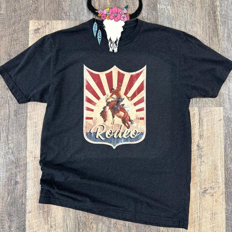 Rodeo Badge Rodeo Western Stuff Western Outfits Tops Country Western Girl Clothes Winter Outfits T-Shirts, Hoodie, Sweatshirt