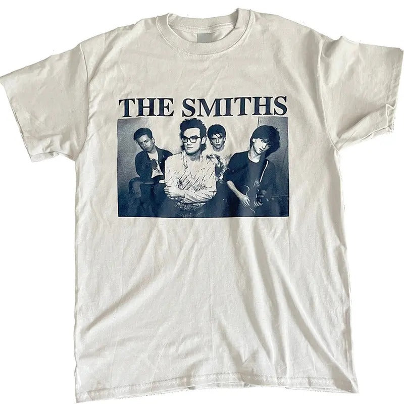 Smiths Promo Shirt Vintage 80s Music Band Shirt Menswear Top Shirt Hoodie Sweatshirt