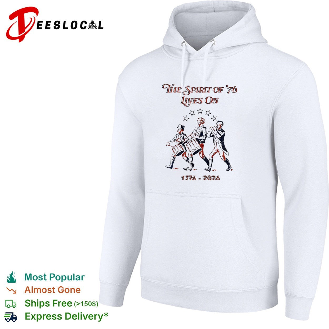 The Spirit of 76 lives on 1776 2026 shirt