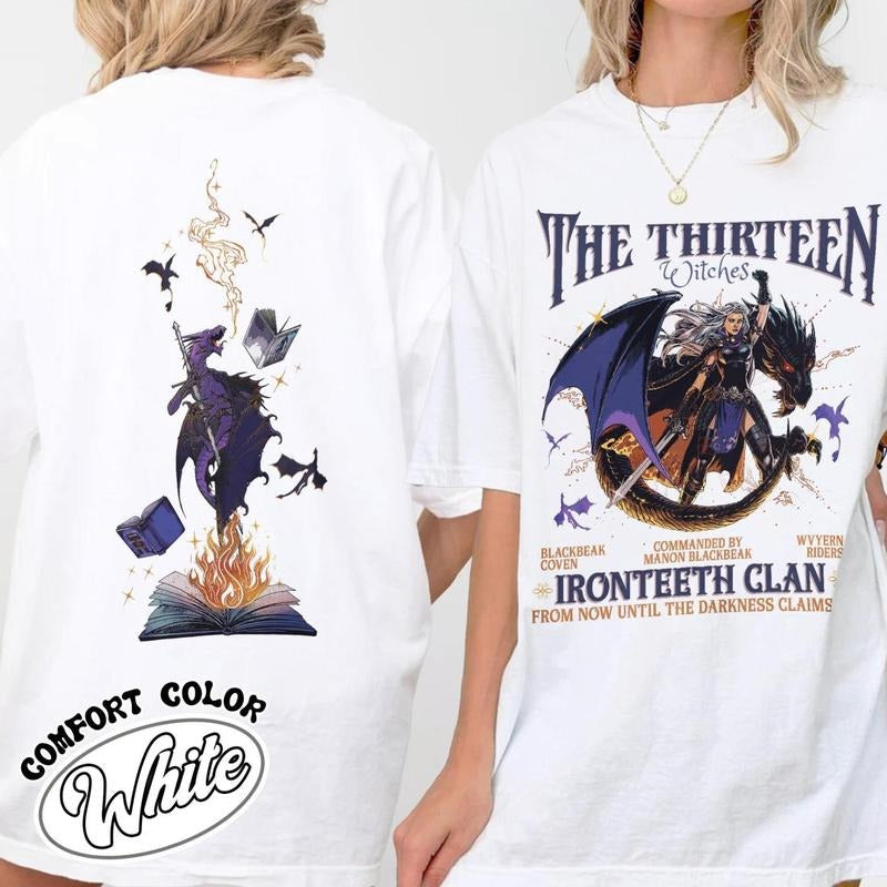 Thirteen Manon Blackbeak Ironteeth Shirt Darkness Claims Us Shirt Tog Shirt Manon Blackbeak Shirt SJM Bookish T-Shirts, Hoodie, Sweatshirt