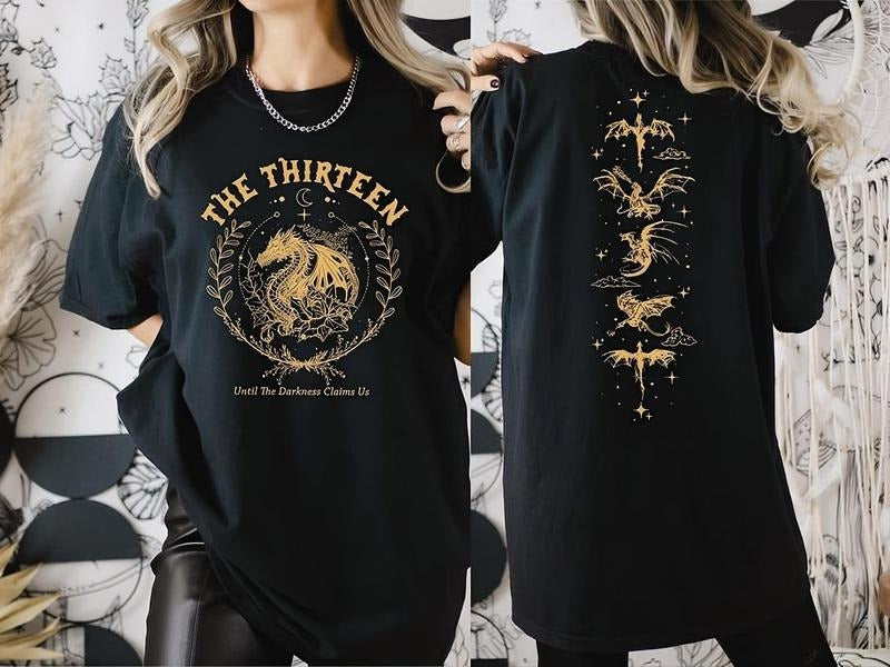 The Thirteen Throne Of Glass Tshirt, Two-Sided Printed T-Shirt , From Now Until The Darkness Claims Us Shirt Hoodie...