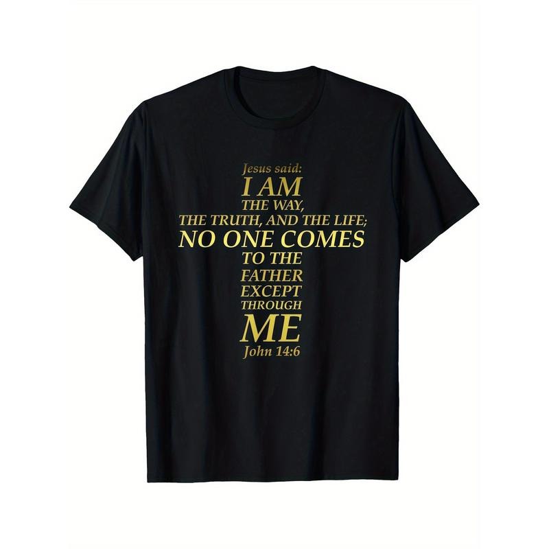 The Way of Jesus, Truth, Life, Cross, Bible Verse, John 14:6 T-shirt, Men's T-shirt made in usa Hoodie Sweatshirt