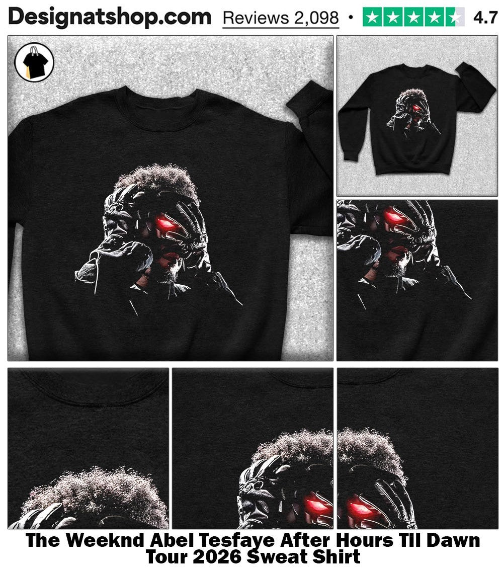 The Weeknd Abel Tesfaye After Hours Til Dawn Tour 2026 shirt