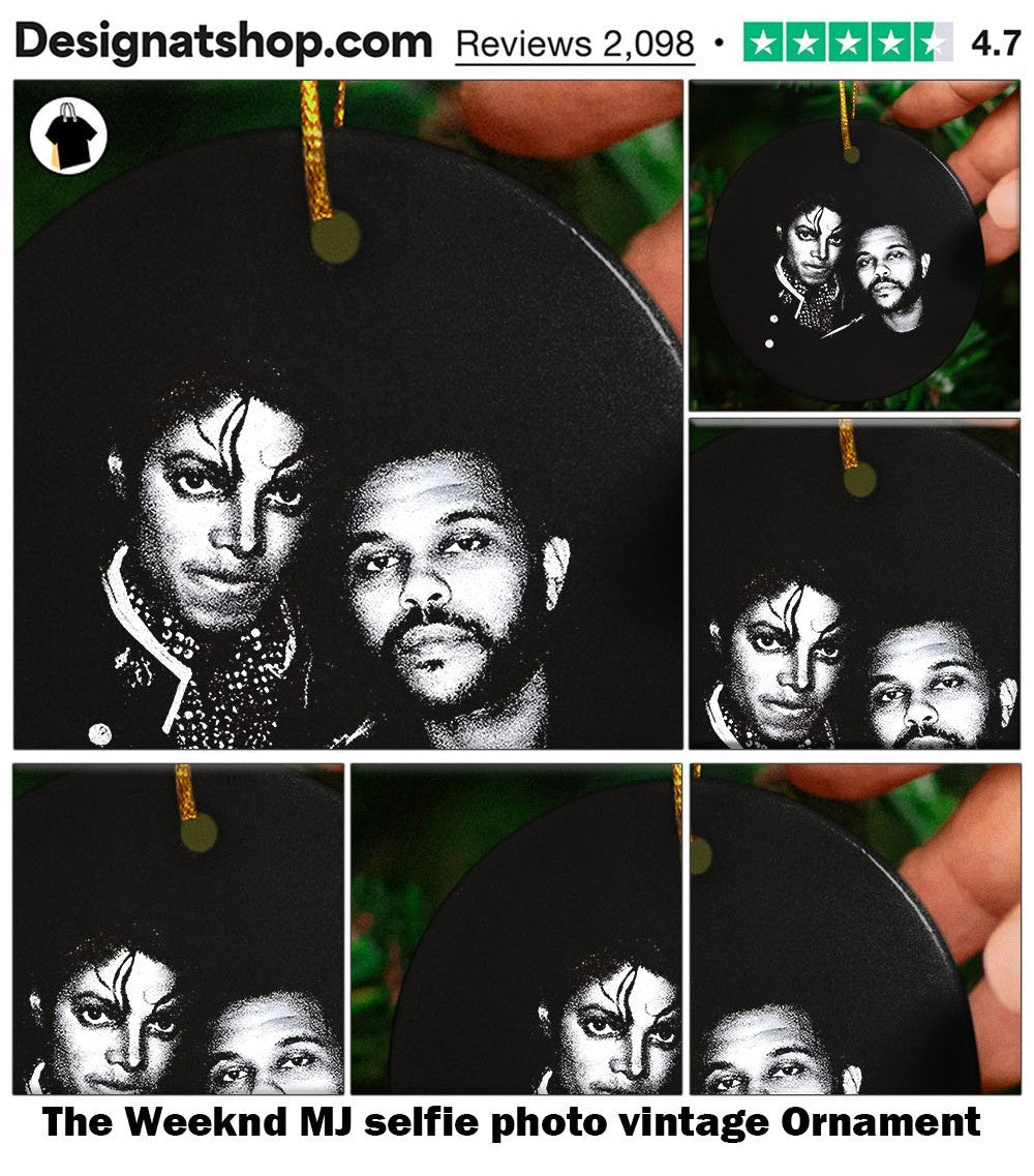 The Weeknd MJ selfie photo vintage shirt