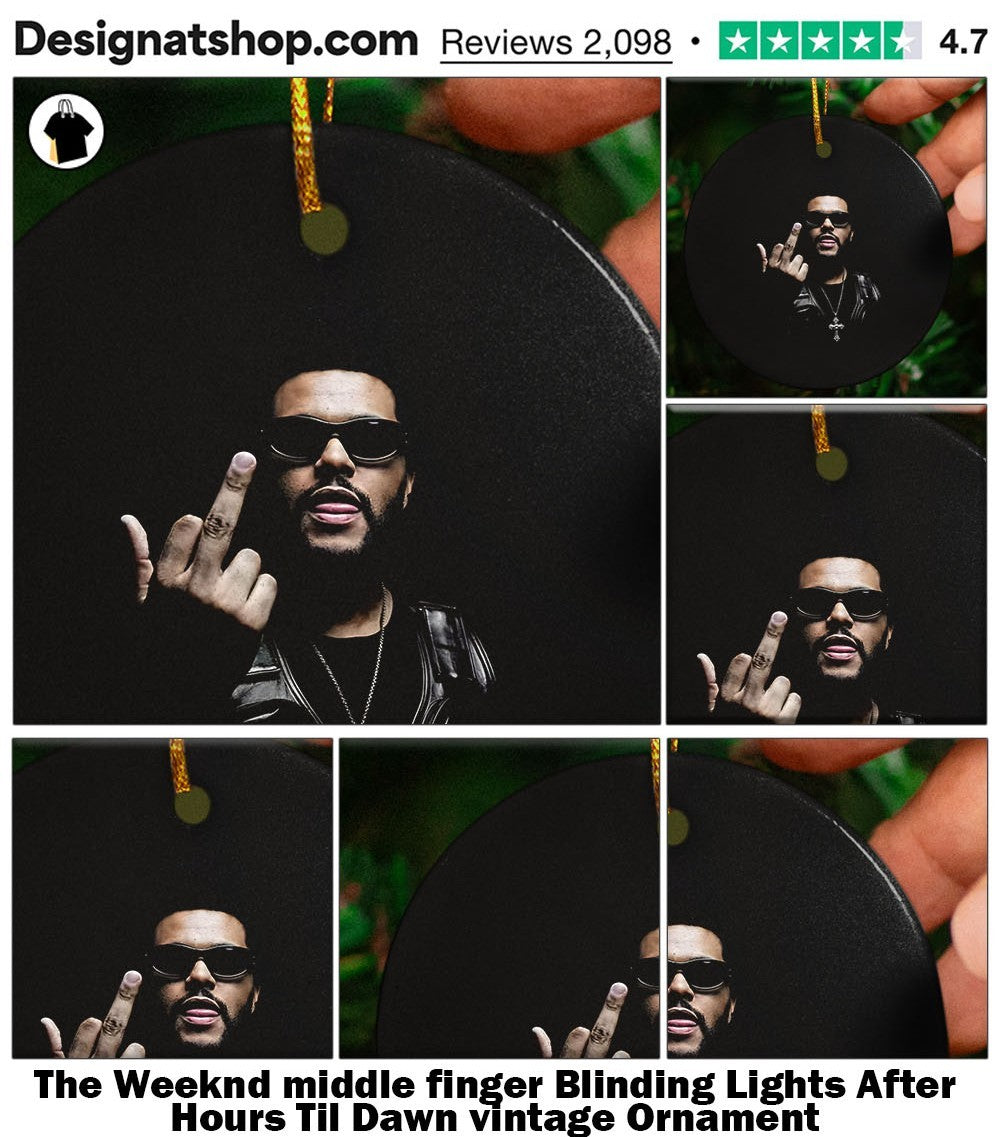 The Weeknd middle finger Blinding Lights After Hours Til Dawn vintage shirt