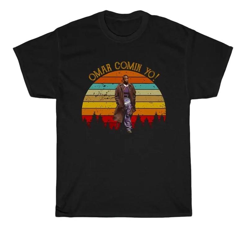 The Wire Omar Comin Yo! TV Show Black T-shirt, Movie Shirt Hoodie Sweatshirt | PrintMintTees.com