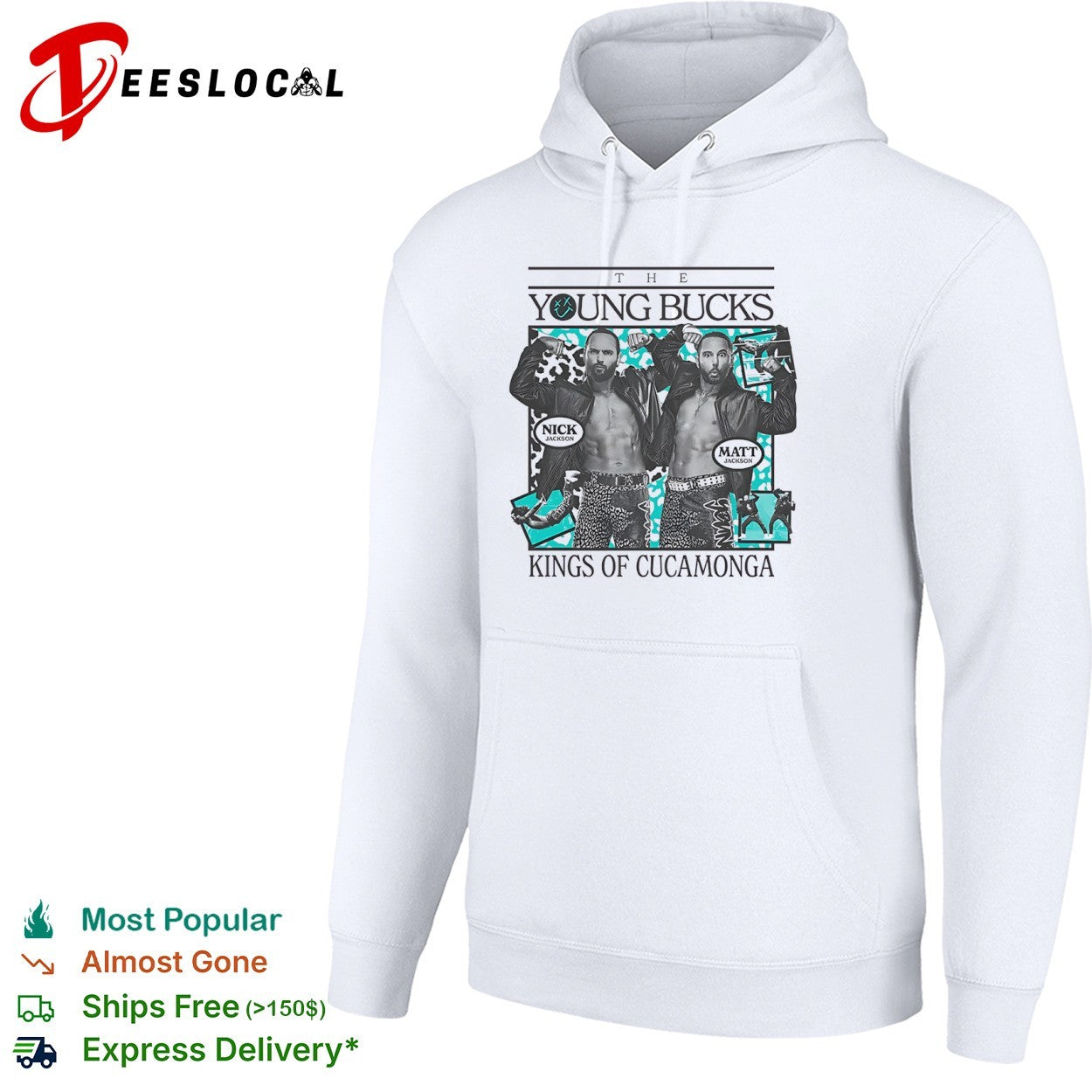 The Young Bucks kings of Cucamonga two men posing shirt