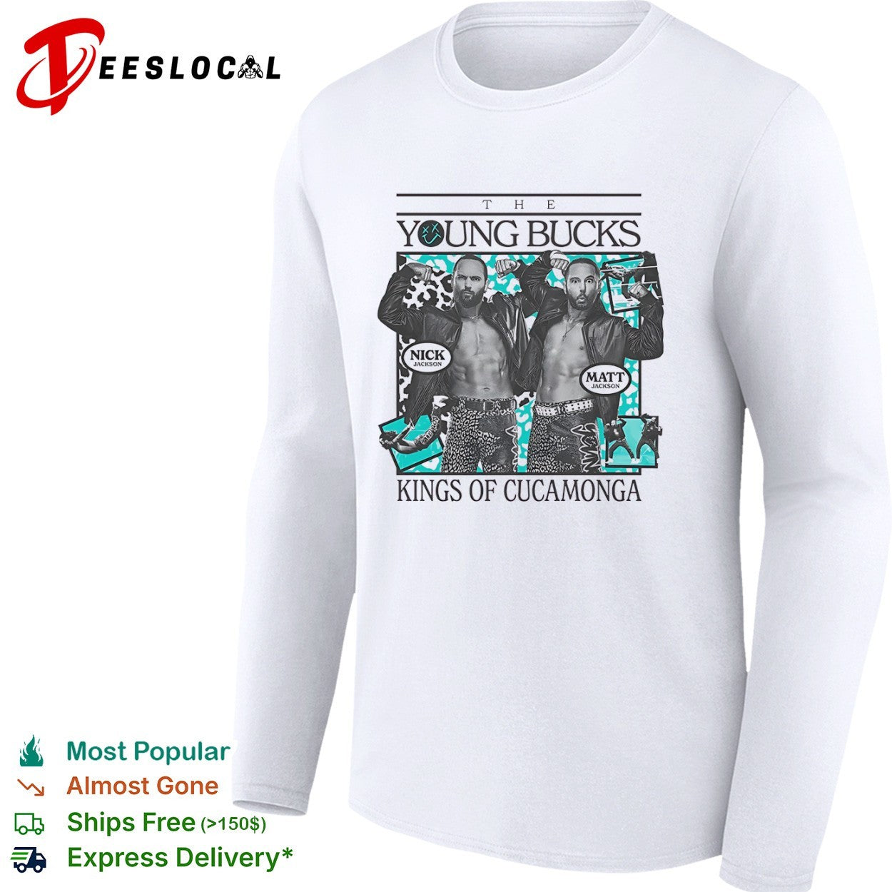 The Young Bucks kings of Cucamonga two men posing shirt