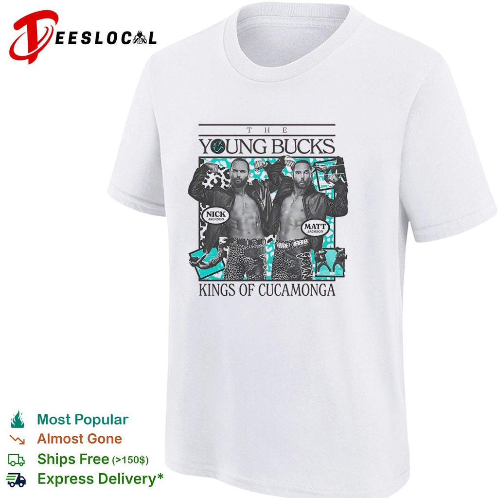 The Young Bucks kings of Cucamonga two men posing shirt