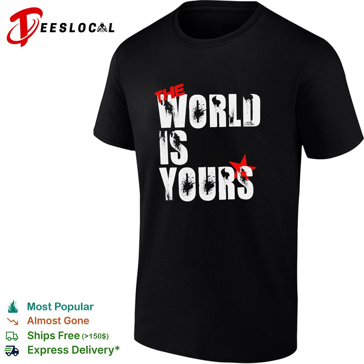The world is your bullethole vintage shirt
