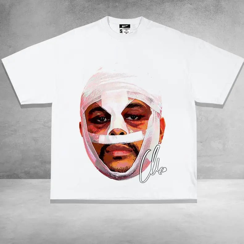 TheWeekndd T-shirt Halloween Big face Graphic tee Hoodie Sweatshirt | PrintMintTees.com