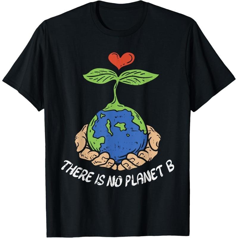 Theres Is No Planet B Shirt Earth Day Eco Plant Hand T-Shirt Hoodie style 02 Sweatshirt | PrintMintTees.com
