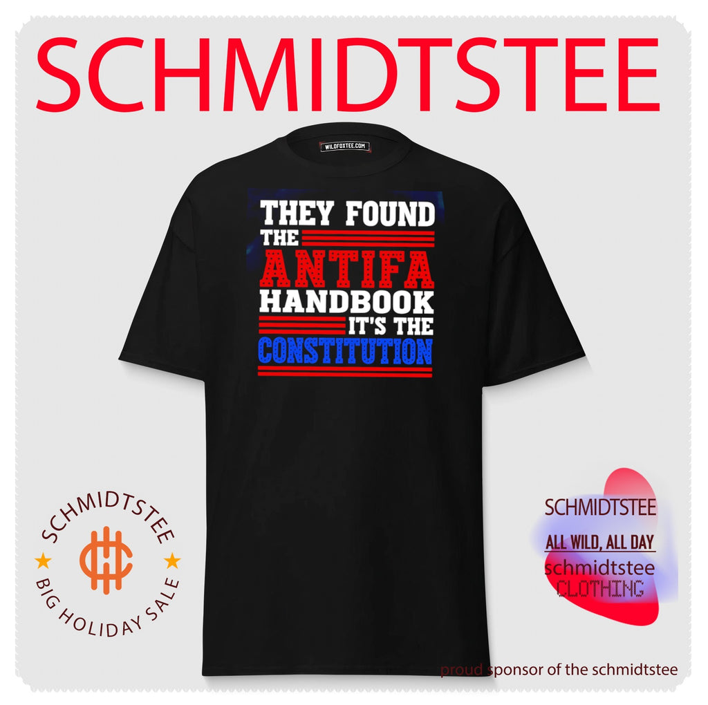 They found the antifa handbook it’s the constitution shirt