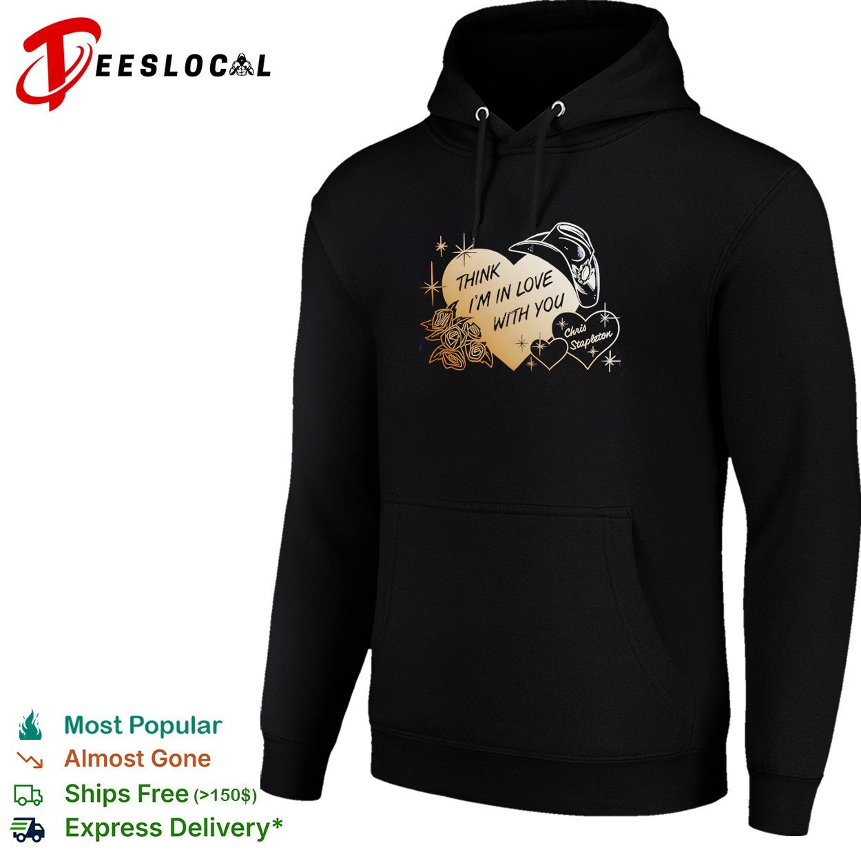 Think I’m in love with you Chris Stapleton heart shirt