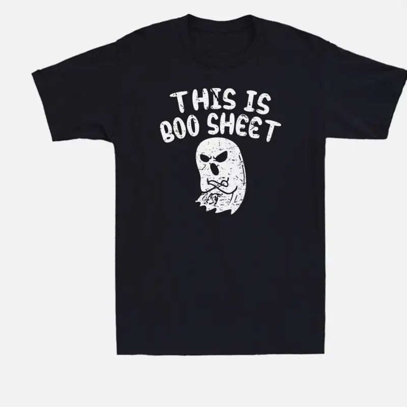 This Is Boo Sheet Ghost Pun Funny Halloween Costume Men's T-Shirt Hoodie Sweatshirt | PrintMintTees.com