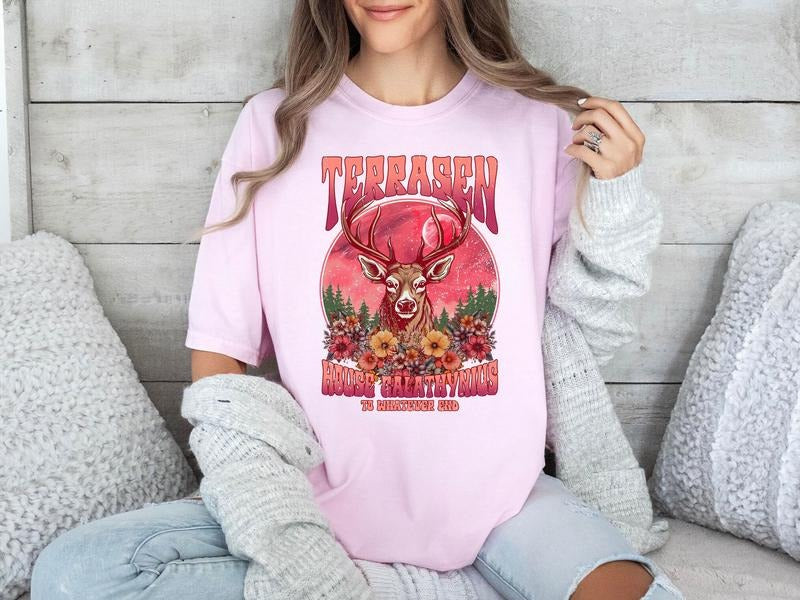 Throne of Glass T-Shirt, Terrasen To Whatever End Shirt, House Galathynius, Sjm Fan Merch, Acotar Series Shirt Hoodie...