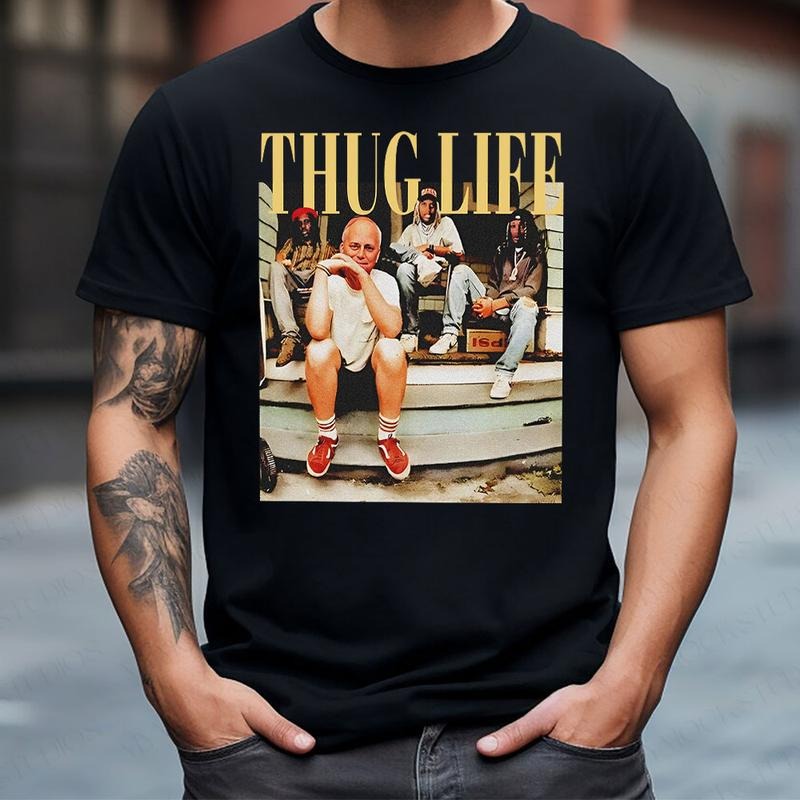 ThugLife Pope Shirts, First American Pope, Pope Leo XIV Shirt, Trending Graphic Tee Hoodie Sweatshirt | PrintMintTees.com