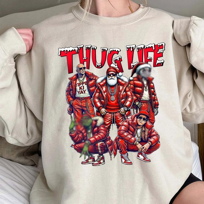 ThugLife Shirt, Christmas Shirt, Xmas Movies Sweatshirt, Trending Christmas Shirt, Christmas Gifts Hoodie | PrintMintTees.com