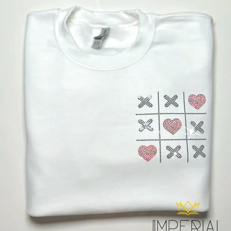 Tic Tac Love BLING Valentines Day T-Shirt, Valentines Day BLING Sweatshirt, Valentines Day SPARKLE Sweatshirt, VDay...