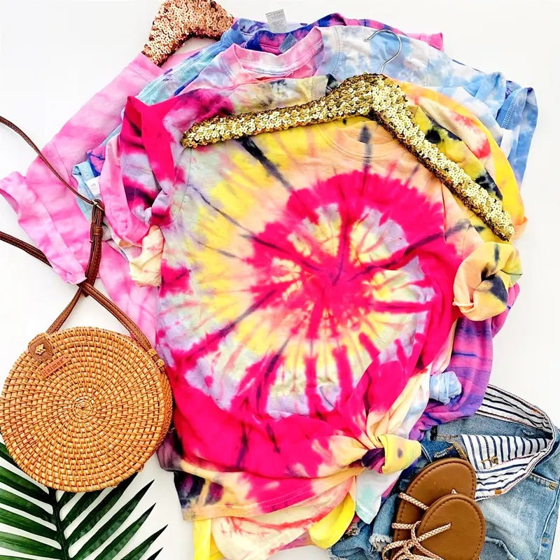 Tie Dye 3 Piece Bundle Tees Gift 3 Piece Tie Dye Tops Gift Bundle Tshirts Hoodie Sweatshirt | PrintMintTees.com