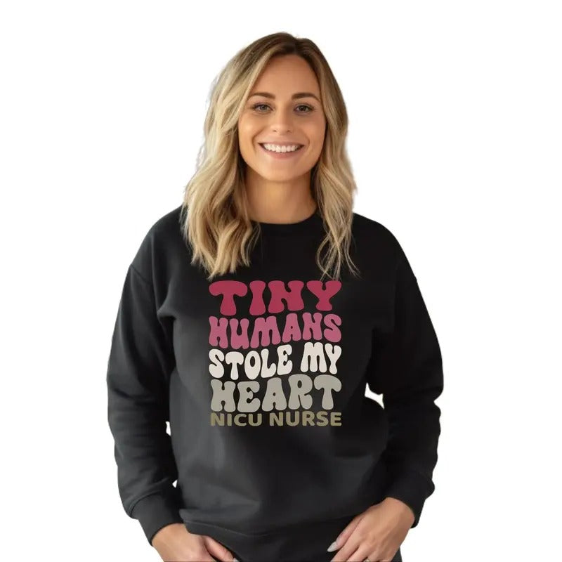 Tiny Humans Stole My Heart NICU Nurse T-Shirts, Hoodie, Sweatshirt