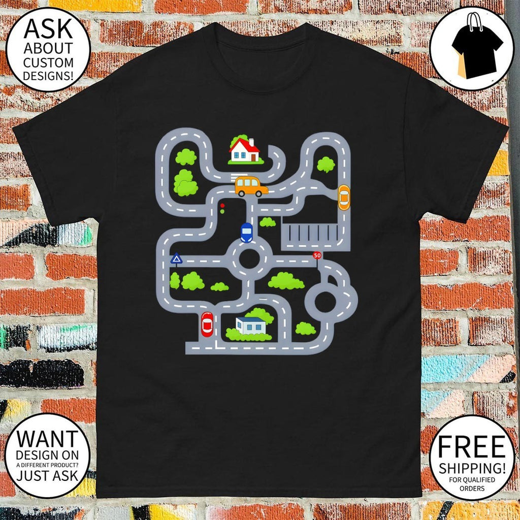 Tired Dads Club Car Road Race Track Father’s Day shirt