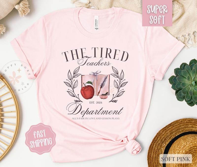 Tired Teachers Department Teacher Shirt Teacher Appreciation Teacher Shirt Hoodie Sweatshirt