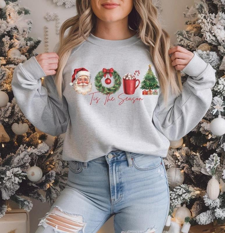Tis The Season Sweatshirt, Christmas Sweatshirt, Tis The Season Christmas, Christmas Sweater, Christmas Season...